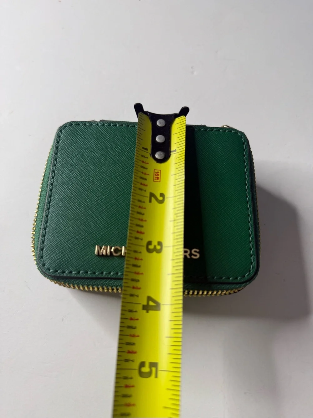 Michael Kors Emerald Saffiano Zip Jewely box